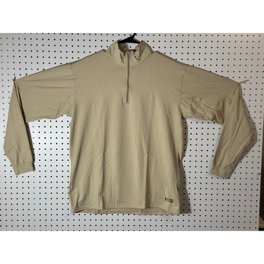XGO Phase 4 Heavyweight Tech Face Fleece 1/4 Zip Pullover Men Large Desert Sand